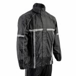 Milwaukee Leather MPM9510 Men’s Black Water-Resistant Motorcycle Rain Suit with Hi Vis Reflective Tape - Image 13