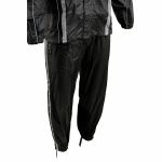 Milwaukee Leather MPM9510 Men’s Black Water-Resistant Motorcycle Rain Suit with Hi Vis Reflective Tape - Image 15