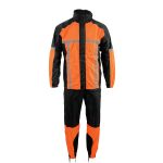 Milwaukee Leather MPM9510 Men’s Black and Orange Motorcycle Water Resistant Rain Suit w/ Hi-Vis Reflective Tape - Image 15