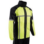Milwaukee Leather MPM9510 Men’s Black and Neon Green Motorcycle Water Resistant Rain Suit w/ Hi-Vis Reflective Tape - Image 9