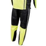Milwaukee Leather MPM9510 Men’s Black and Neon Green Motorcycle Water Resistant Rain Suit w/ Hi-Vis Reflective Tape - Image 11