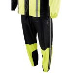 Milwaukee Leather MPM9510 Men’s Black and Neon Green Motorcycle Water Resistant Rain Suit w/ Hi-Vis Reflective Tape - Image 12