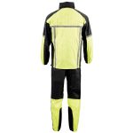 Milwaukee Leather MPM9510 Men’s Black and Neon Green Motorcycle Water Resistant Rain Suit w/ Hi-Vis Reflective Tape - Image 6