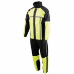 Milwaukee Leather MPM9510 Men’s Black and Neon Green Motorcycle Water Resistant Rain Suit w/ Hi-Vis Reflective Tape - Image 14