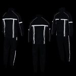 Milwaukee Leather MPM9510 Men’s Black Water-Resistant Motorcycle Rain Suit with Hi Vis Reflective Tape - Image 7