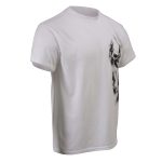 Milwaukee Leather MPMH116001 Men’s ‘Ghost’ Skull Double Sided White Printed T-Shirt - Image 7
