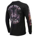 Milwaukee Leather MPMH117001 Men’s ‘Lone Wolf No Club’ Biker Long Sleeve T-Shirt - Image 5