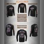 Milwaukee Leather MPMH117001 Men’s ‘Lone Wolf No Club’ Biker Long Sleeve T-Shirt - Image 17