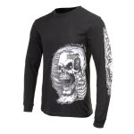 Milwaukee Leather MPMH117002 Mens ‘Assassin’ Double Sided Black Long Sleeve T-Shirt - Image 7