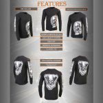 Milwaukee Leather MPMH117002 Mens ‘Assassin’ Double Sided Black Long Sleeve T-Shirt - Image 19