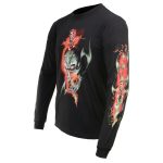 Milwaukee Leather MPMH117005 Men’s ‘Electric Skull’ Long Sleeve Black T-Shirt - Image 7