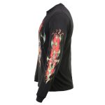 Milwaukee Leather MPMH117005 Men’s ‘Electric Skull’ Long Sleeve Black T-Shirt - Image 9
