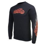 Milwaukee Leather MPMH117007 Men’s ‘Fire Bobber’ Long Sleeve Black T-Shirt - Image 42