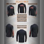 Milwaukee Leather MPMH117007 Men’s ‘Fire Bobber’ Long Sleeve Black T-Shirt - Image 18