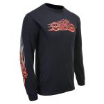 Milwaukee Leather MPMH117007 Men’s ‘Fire Bobber’ Long Sleeve Black T-Shirt - Image 11