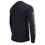 Milwaukee Leather MPMH117008 Men’s ‘Five Skulls’ Long Sleeve Black T-Shirt - Image 32