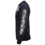 Milwaukee Leather MPMH117008 Men’s ‘Five Skulls’ Long Sleeve Black T-Shirt - Image 53