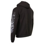Milwaukee Leather MPMH118002 Men’s ‘Shredder Skull’ Black Hoodie with Zipper Closure - Image 35