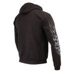 Milwaukee Leather MPMH118002 Men’s ‘Shredder Skull’ Black Hoodie with Zipper Closure - Image 5