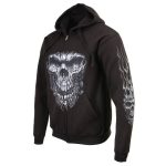 Milwaukee Leather MPMH118002 Men’s ‘Shredder Skull’ Black Hoodie with Zipper Closure - Image 44