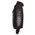 Milwaukee Leather MPMH118002 Men’s ‘Shredder Skull’ Black Hoodie with Zipper Closure - Image 9