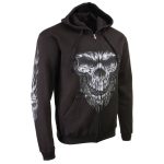 Milwaukee Leather MPMH118002 Men’s ‘Shredder Skull’ Black Hoodie with Zipper Closure - Image 10