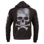 Milwaukee Leather MPMH118003 Men’s ‘Skull and Crossbones’ Black Hoodie with Zipper Closure - Image 29