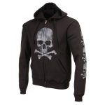Milwaukee Leather MPMH118003 Men’s ‘Skull and Crossbones’ Black Hoodie with Zipper Closure - Image 7