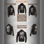 Milwaukee Leather MPMH118003 Men’s ‘Skull and Crossbones’ Black Hoodie with Zipper Closure - Image 19