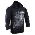 Milwaukee Leather MPMH118004 Men’s ‘Sweet Demise’ Black Hoodie with Zipper Closure - Image 8