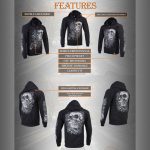 Milwaukee Leather MPMH118004 Men’s ‘Sweet Demise’ Black Hoodie with Zipper Closure - Image 2