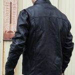 Milwaukee Motorcycle Clothing Company MV5020 Men’s Black Motorcycle Leather Jacket with Scotter Collar - Image 2