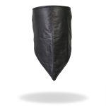 Hot Leathers NWL1009 Black Soft Leather Neck Warmer with Fleece Lining - Image 2