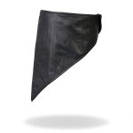 Hot Leathers NWL1009 Black Soft Leather Neck Warmer with Fleece Lining - Image 3