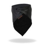 Hot Leathers NWL1009 Black Soft Leather Neck Warmer with Fleece Lining - Image 4