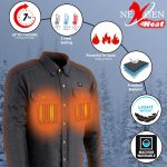 NexGen NXM1715SET Men’s ‘Scorcher’ Classic Heated Black Denim Jacket (Rechargeable Battery Pack Included) - Image 2