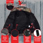Nexgen Heat MPM1776SET Men’s Camouflaged Heated Zipper Hoodies – Warming Camo Hoodie for Hunting w/ Battery - Image 4