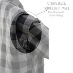 Nexgen Heat Women’s NXL2601SET Bonnie Black – Grey Heated Flannel Sleeve Shirt for Outdoor Activities w/ Battery - Image 7