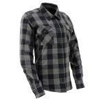Nexgen Heat Women’s NXL2601SET Bonnie Black – Grey Heated Flannel Sleeve Shirt for Outdoor Activities w/ Battery - Image 10