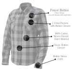 Nexgen Heat Women’s NXL2601SET Bonnie Black – Grey Heated Flannel Sleeve Shirt for Outdoor Activities w/ Battery - Image 8