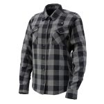 Nexgen Heat Women’s NXL2601SET Bonnie Black – Grey Heated Flannel Sleeve Shirt for Outdoor Activities w/ Battery - Image 12