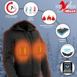 Nexgen Heat Women’s Heated Hoodie Jacket – MPL2713SET Black | 3 Level Motorcycle Riding, Winter Ready, Outdoors Use - Image 2