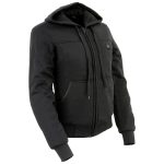 NexGen Heat Women’s Black Heated Hoodie Jacket, – Front Zipper Insulated Thermal Wear - Image 8
