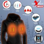 Nexgen Heat MPL2717DUAL Women’s Black Heated Hoodie w/ Dual Power Technology – Jacket for Winter w/ Battery Pack - Image 5