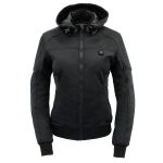 Nexgen Heat MPL2761SET Women’s Black Soft Shell Racing Style Heated Jacket Powered by Rechargeable 10000mAh Battery Included - Image 11