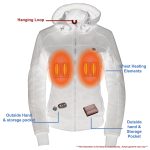 Nexgen Heat MPL2761SET Women’s Black Soft Shell Racing Style Heated Jacket Powered by Rechargeable 10000mAh Battery Included - Image 7