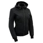 Nexgen Heat MPL2761SET Women’s Black Soft Shell Racing Style Heated Jacket Powered by Rechargeable 10000mAh Battery Included - Image 13