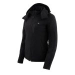 NexGen NXL2767SET Women’s ‘Ruffled’ Black Heated Soft Shell Hooded Jacket (Rechargeable Battery Pack Included) - Image 14