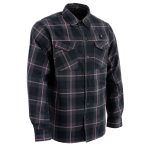 Nexgen Heat Nxm1602set Men’s ‘Riffraff’ Black, Grey/Red Heated Flannel Long Sleeve Shirt (Rechargeable Battery Pack Included) - Image 9