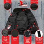 NexGen Heat Women’s Black Heated Hoodie Jacket, – Front Zipper Insulated Thermal Wear - Image 4